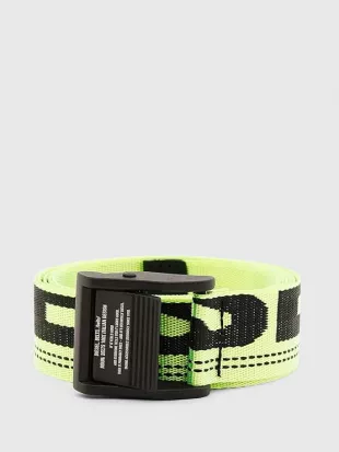 Black & Neon Green B Maser Belt