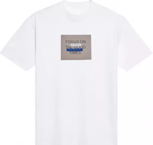 White Focus On The Good Times T Shirt