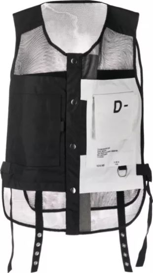 Black Mesh Utility Vest