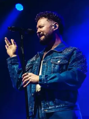 Calum Milan Concert 2025 Embellished Denim Jacket