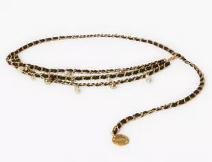 Madelyn Chain Leather Belt