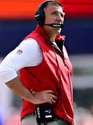 Mike Vrabel New England Patriots Red Vest