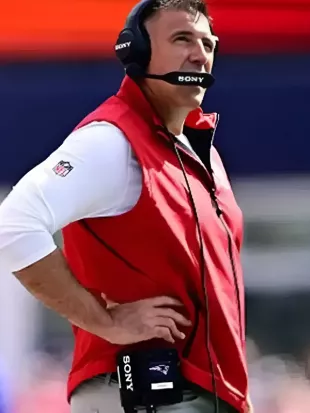 New England Patriots Mike Vrabel Red Vest