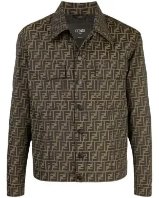 Brown FF Monogram Denim Jacket