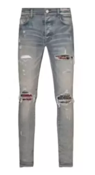 Light Indigo & Rainbow Bandana Thrasher Jeans