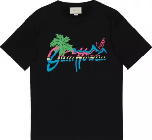 Black Hawaii T Shirt