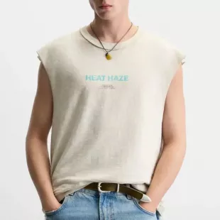 Washed Print Tank Top