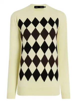 Vivian Argyle Crewneck Sweater