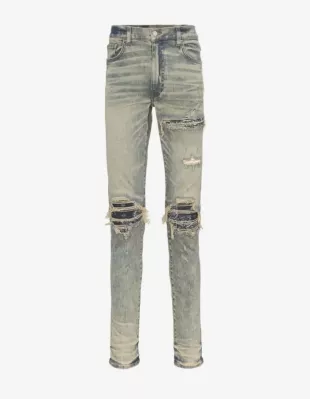 Dirty Indigo & Navy Bandana MX1 Jeans