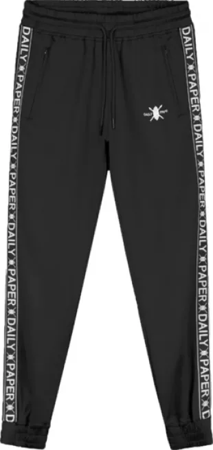 Black Logo Tape Trackpants