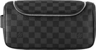 Graphite Damier Toiletry Bag