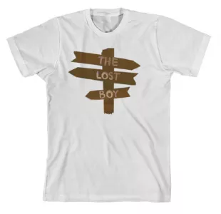White The Lost Boy Direction Sign Merch T Shirt