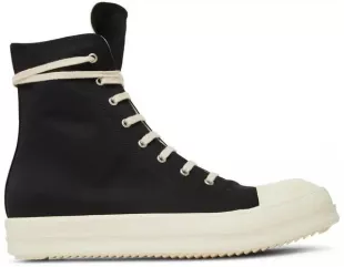 Black Nylon High-Top 'Fogachine' Sneakers