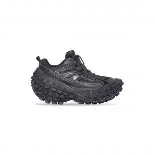 Black Tire-Sole 'Defender' Sneakers