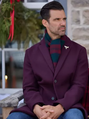 A Christmas Angel Match Benjamin Ayres Purple Coat