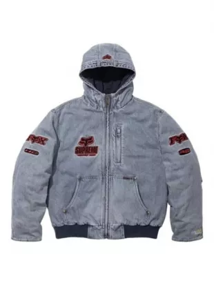 Supreme Fox Racing Denim Hooded Jacket