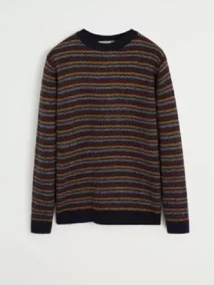 The Voice S28 Jack Austin Zig-Zag Striped Sweater