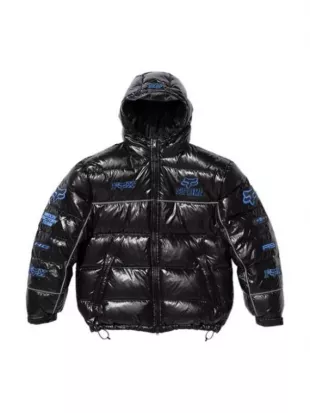 Supreme Fox Racing Shiny Down Puffer Jacket
