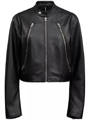 The Voice 2025 Michael Buble Black Leather Jacket