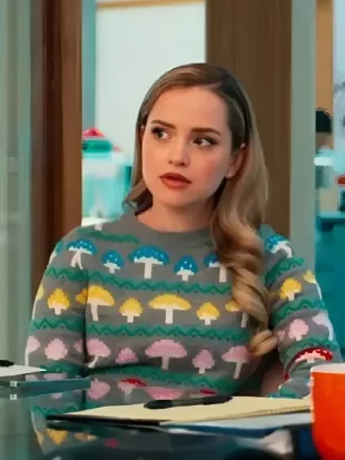 Loot Season 3 Stephanie Styles Mushroom Print Sweater