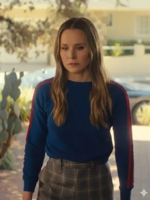 Kristen Bell Nobody Wants This S02 Red Striped Sweater