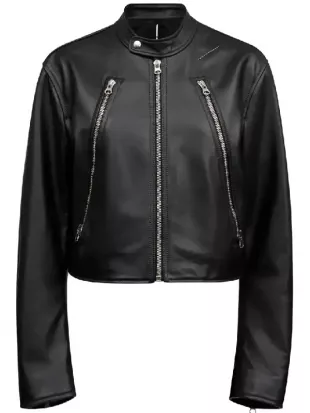 The Voice S28 Michael Buble Zip Up Leather Jacket