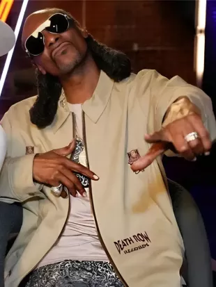The Voice S28 Snoop Dogg Death Row Beige Jacket