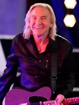 The Voice S28 Joe Walsh Button Down Black Shirt