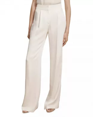 Robinne Crepe Back Satin Wide Leg Pants