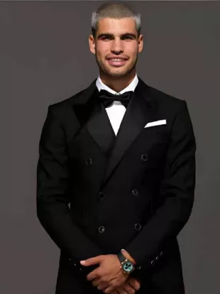 Carlos Alcaraz Laver Cup 2025 Black Suit