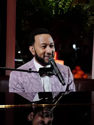 Fetch Pet Gala 2025 John Legend Purple Blazer