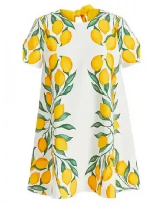 The RHOC Shannon Beador Lemon Print Mini Dress