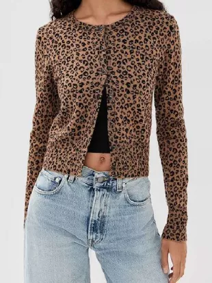 Nobody Wants This S2 Jackie Tohn Leopard Cardigan