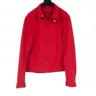 Red Monogram Soft Denim Jacket
