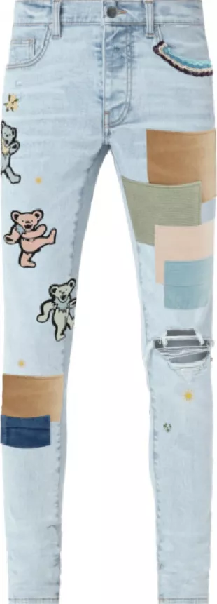 Dead Teddy Bear Patch Jeans