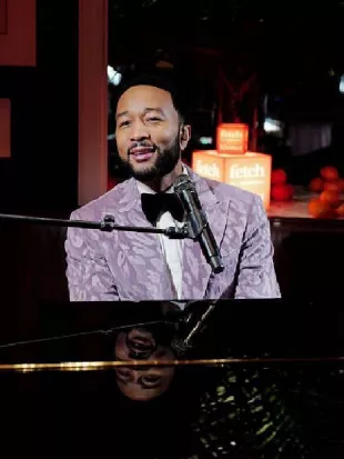 Fetch Pet Gala 2025 John Legend Purple Blazer