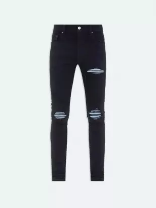 Black & Blue Suede MX1 Jeans