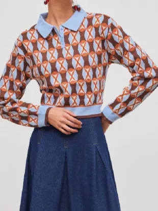 Brassic S07 Sugar Polo Geometric Sweater