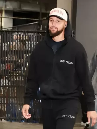 NBA 2025 Stephen Curry Black Hoodie