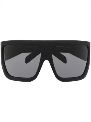 Matte Black Oversized Davis Sunglasses