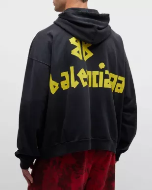 Black Tape Logo Zip Hoodie