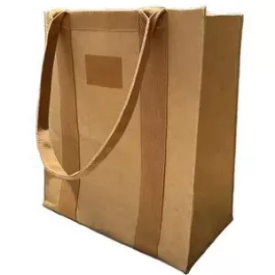 Scse Three Sizes Washable Reusable Kraft Paper Tobi Tote Bag
