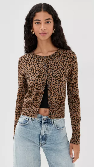 Baby Cardigan V2 in Leopard