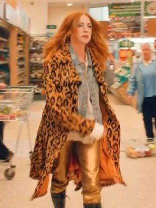 Riot Women 2025 Rosalie Craig Leopard Print Coat