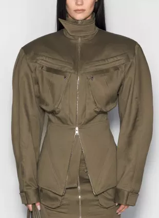 Khaki Cargo Jacket