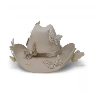 Britney Butterfly Felt Western Hat