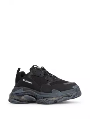 Black Clear Sole Triple S Sneakers