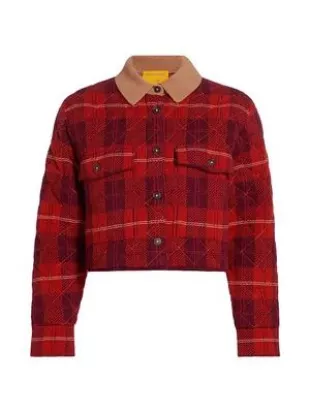 Tartan Cropped Cashmere Jacket