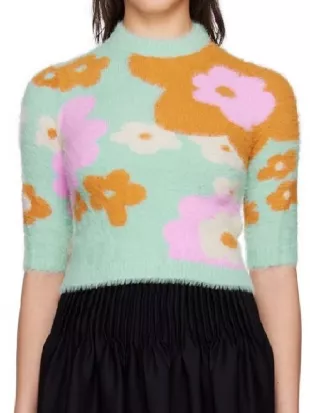 Brassic S07 Joanna Higson Floral Knit Sweater