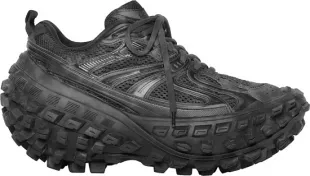 Black Tire Sole Defender Sneakers